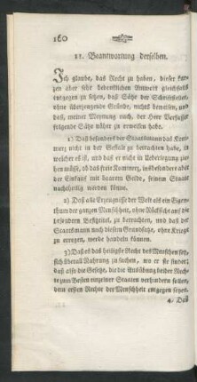 11. Beantwortung derselben.