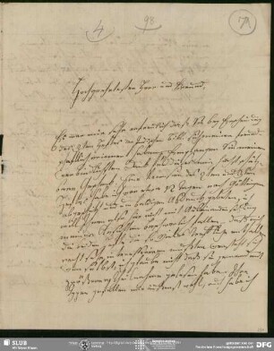 Eigenh. Brief von Franz Bopp an August Wilhelm von Schlegel, Berlin, 04.07.1822
