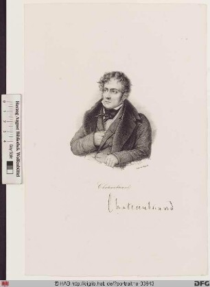 Bildnis François-René vicomte de Chateaubriand