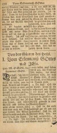 I. Vom Erkenntniß Gottes und Jesu