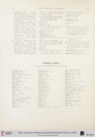 Index grec