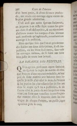 La Balance Des Peintres.