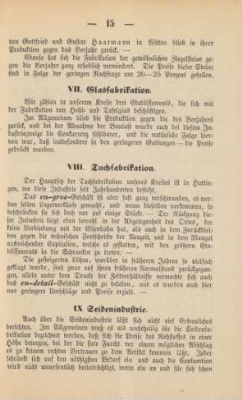 VIII. Tuchfabrikation.