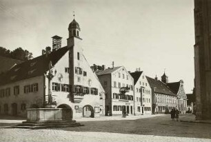 Mainberg (Schonungen). Blick zum Rathaus