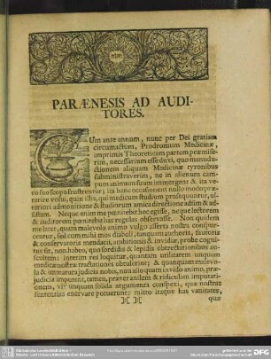 Paraenesis Ad Auditores