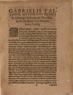 De Ulceribus liber