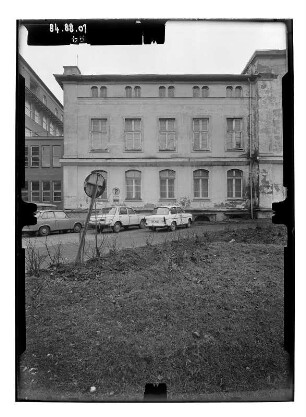 Schwerin-Werdervorstadt, Werderstraße 30. Städtisches Krankenhaus (1839-1840; G. A. Demmler, Erweiterung um 1920). Teilansicht