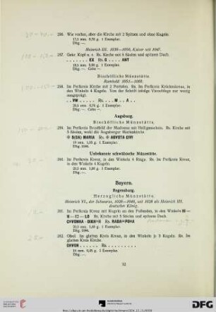 Bayern (Nr. 261-295)