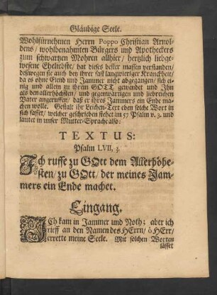 Textus: Psalm LVII, 3.