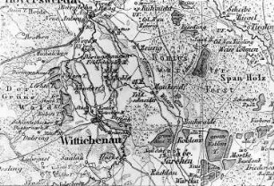Hoyerswerda-Zeißig. Atlas von Schlesien, Kreis Hoyerswerda, Verlag C. Flemming/Glogau, um 1850
