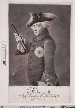 Bildnis Friedrich II. der Große, König von Preußen (reg. 1740-86)