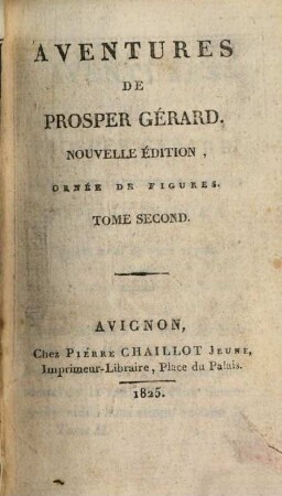 Aventures de Prosper Gerard, 2