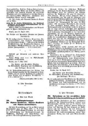 Prüfungsordnungen für Diplom-Volkswirte, Diplom-Kaufleute und Diplom-Handelslehrer : [Wissenschaft] ; [Für das Reich] ; [Amtliche Erlasse] ; [Amtlicher Teil]