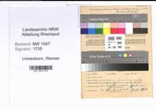 Entnazifizierung Werner Linnenborn , geb. 27.06.1903 (Lehrer)