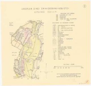 Flurgestaltung im Emsland, Dersum: Lageplan 1:10000
