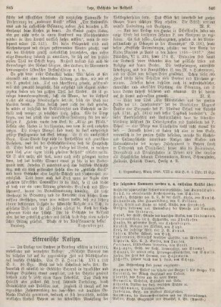 845-848 Literarische Notizen
