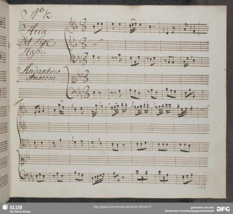 No. 2 Johann Adolf Hasse - Demetrio <Se tutti i miei pensieri>