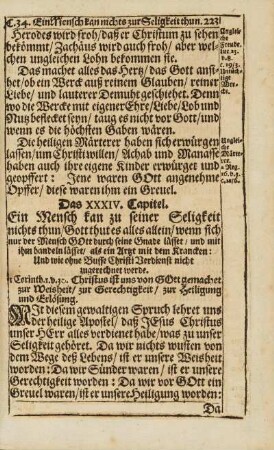 Cap. XXXIV. Ein Mensch kan zu seiner Seligkeit nichts thun, ...
