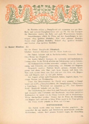72. Gustav Rhodius. (I.)