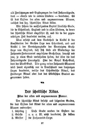 Der schottische Ritus