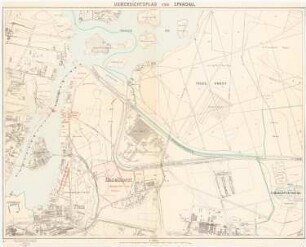 Verkehrsverbindung über die Havel, Berlin-Spandau Schinkelwettbewerb 1931: Lageplan 1:5000