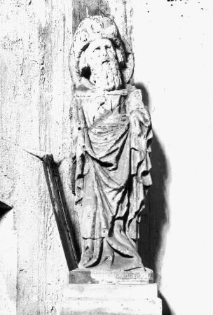 Köthen, Stadt- und Kathedralkirche St. Jakob, Vorhalle, innere Südwand, Jakobus Major