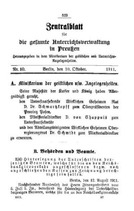 Ministerium der geistlichen etc. Angelegenheiten