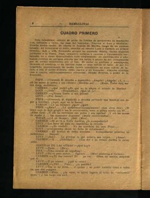 Cuadro primero