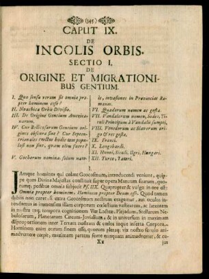 Caput IX. De Incolis Orbis.