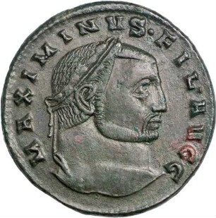 Münze, Nummus, 308 - 310