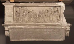 Wandkonsole mit Familiendarstellung vom Grab des Georg Siegenfelder