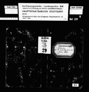 Kriegsstammrolle der Wirtschafts-Ersatz-Eskadron