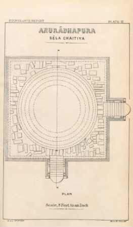 Plate III. Anurádhapura. Sêla Chaitiy. Plan