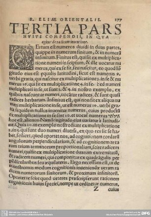Tertia Pars. Huius Compendii, in qua agitur de radicum inuentione.