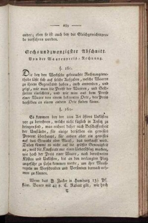 Sechsundzwanzigster Abschnitt. - Achtundzwanzigster Abschnitt.