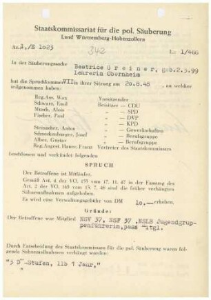Greiner, Beatrice