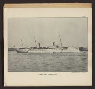 Blatt 1. Kaiser-Yacht "Hohenzollern".