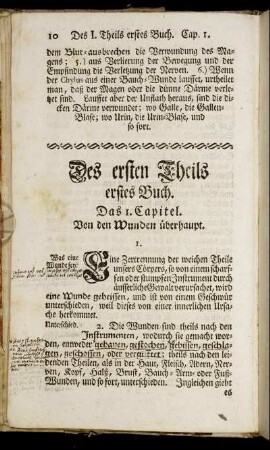 Des ersten Theils erstes Buch.