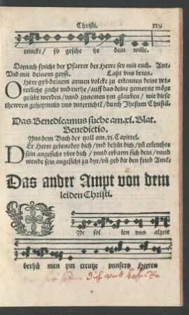 Das ander Ampt von dem leiden Christi.
