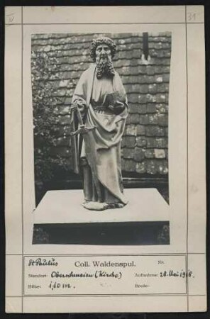 St. Paulus Standort: Oberschmeien (Kirche) Höhe: 1,10 m