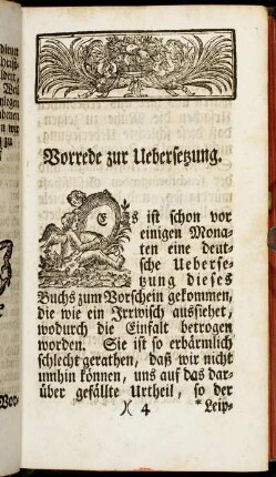 Vorrede zur Uebersetzung