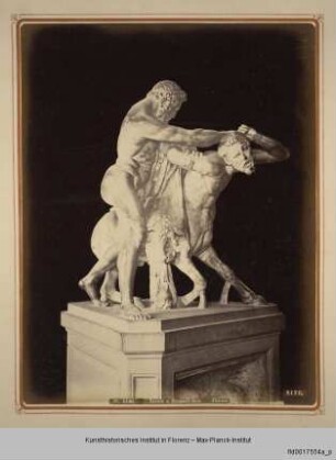 Album mit Veduten aus Florenz : Vedute mit Herkules den Kentauren Nessos bezwingend, Uffizien