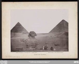 Sphinx und Pyramiden.