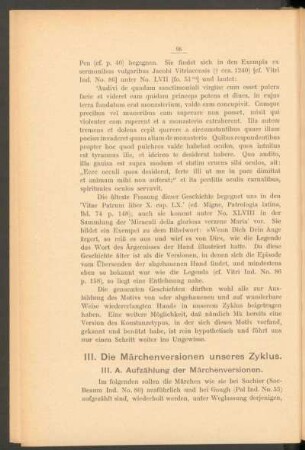 III. Die Märchenversionen unseres Zyklus.
