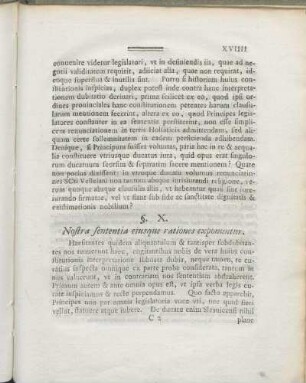 §. X. Nostra sententia eiusque rationes exponuntur.