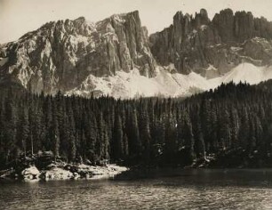 Italien. Südtirol. Karasee mit Latemargruppe