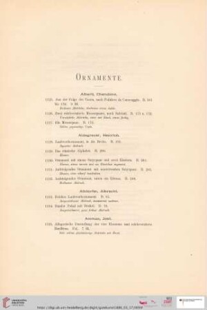 Ornamente (Nr. 1125 - 1313)