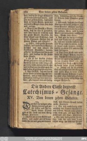 XV. Von denen zehen Geboten.