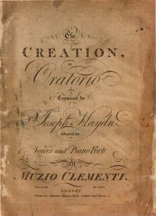 The creation : an oratorio