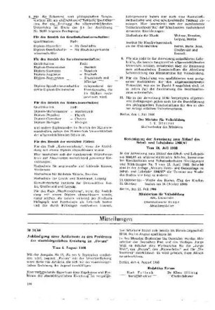 Berichtigung der Anweisung zum Ablauf des Schul- und Lehrjahres 1966/67 : vom 21. Juli 1966 ; [Verfügungen]